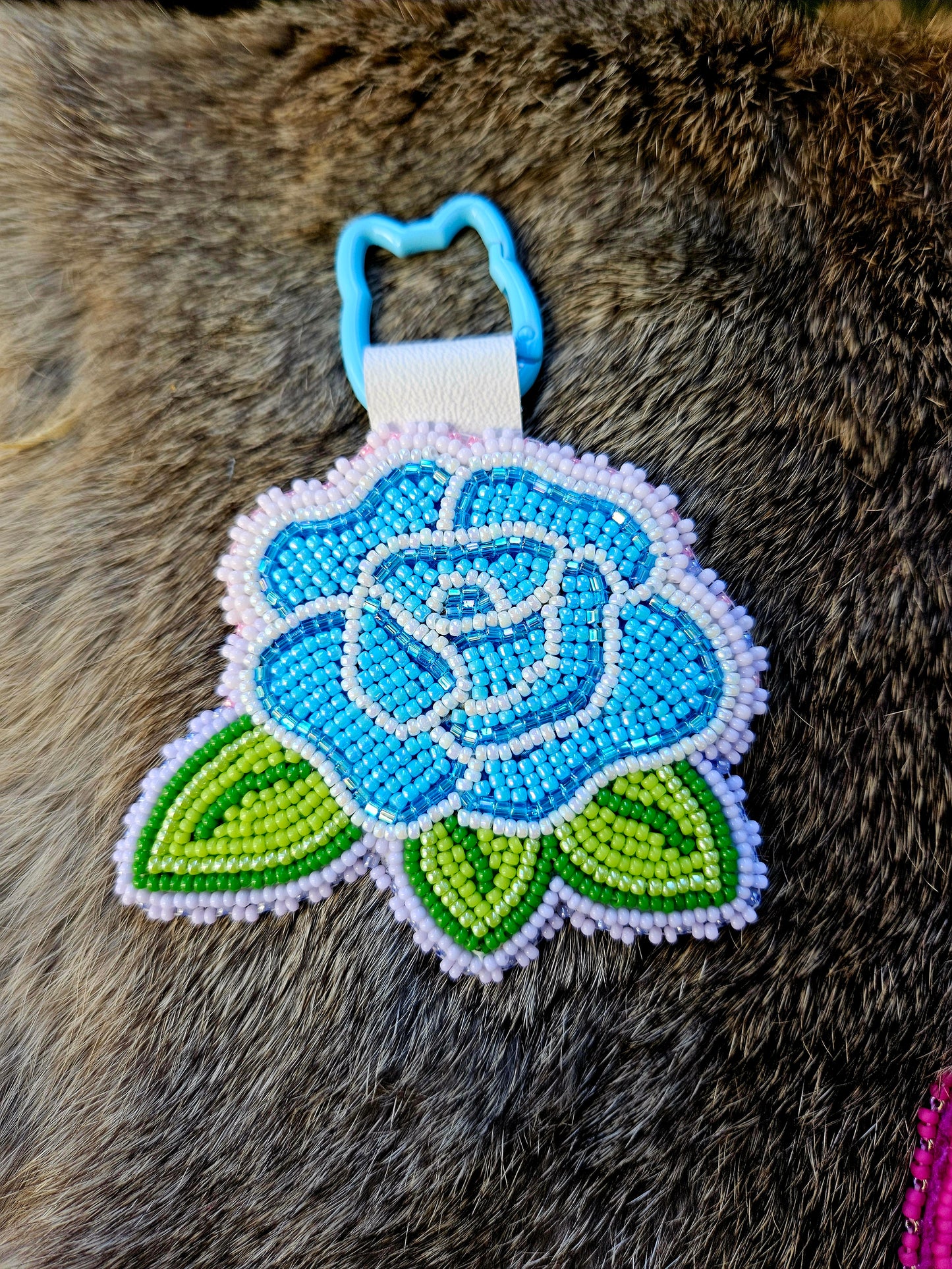 Blue Rose Bag Charm/Keychain/Pendant