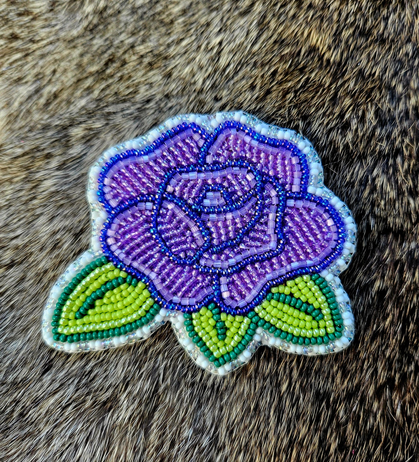 Purple Rose Pin