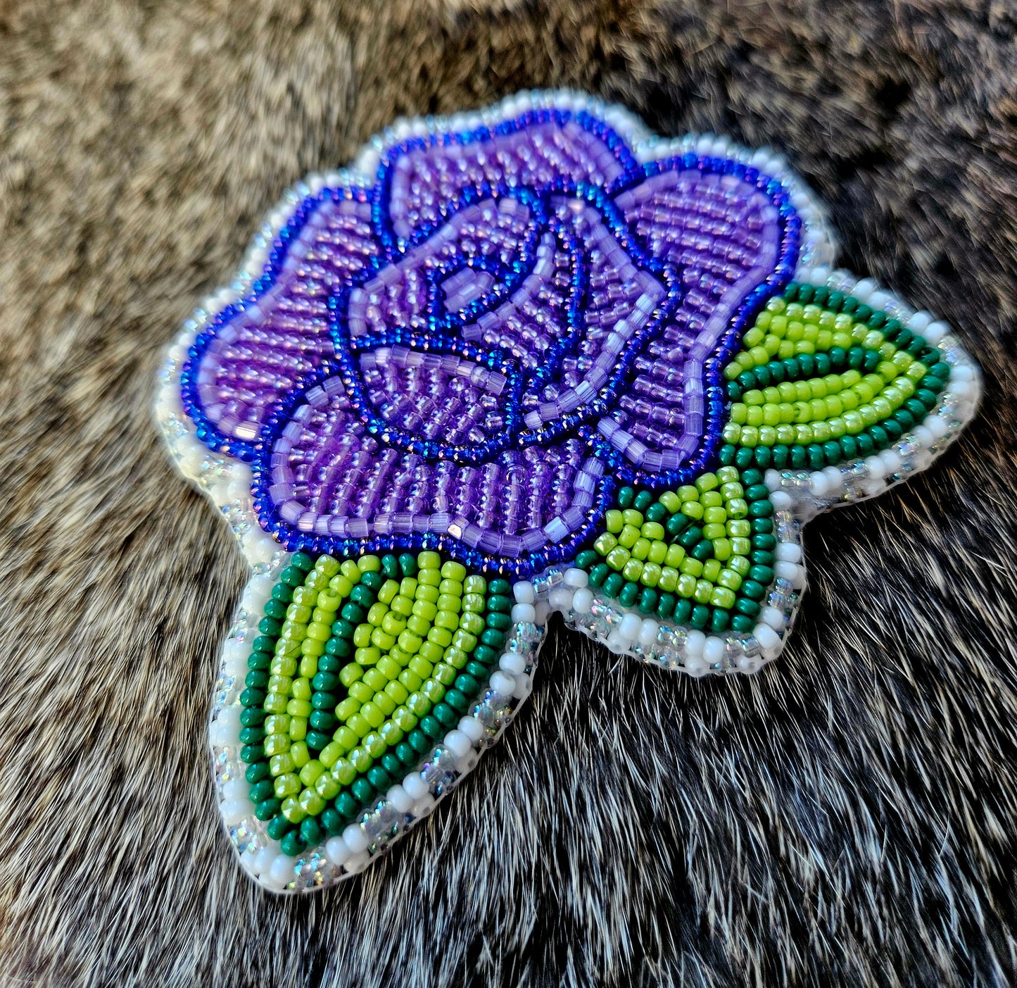 Purple Rose Pin